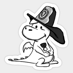 Inktober - day 12 DRAGON Sticker